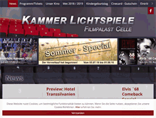 Tablet Screenshot of kammerlichtspiele-celle.de